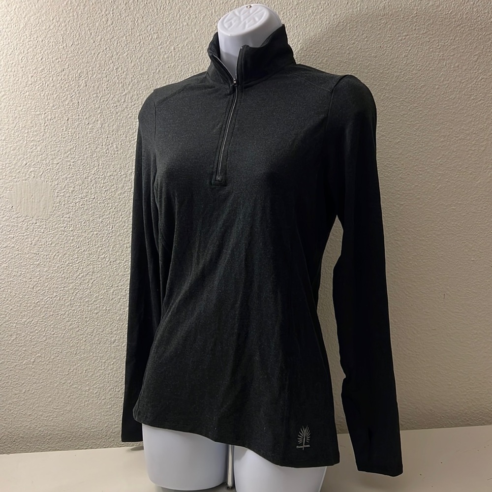 SnowAngel Women's Essential Zip-T gray s/p small NWOT